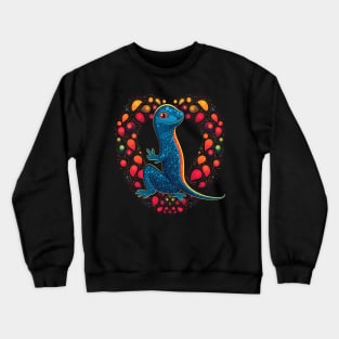 Salamander Valentine Day Crewneck Sweatshirt